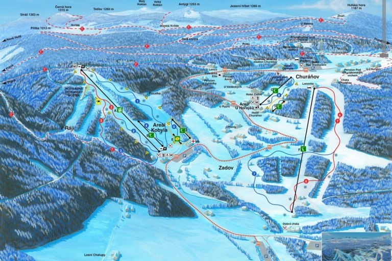 Skigebiete, die mit dem Pkw erreichbar sind - foto č. 6