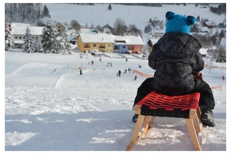 Rodelpiste direkt in Kvilda - foto č. 1