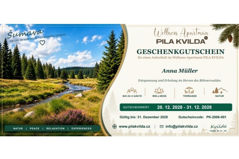 Übernachtungsgutschein für das Wellness-Apartment PILA KVILDA - foto č. 3